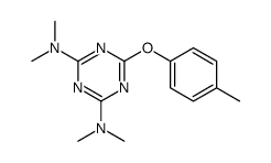 2-N,2-N,4-N,4-N-tetramethyl-6-(4-methylphenoxy)-1,3,5-triazine-2,4-diamine结构式