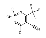 2,2,4-trichloro-6-trifluoromethyl-2λ5-[1,3,2]diazaphosphinine-5-carbonitrile结构式