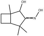 2-Hydroxy-1,4,4-trimethylbicyclo[3.2.0]heptan-3-one oxime结构式