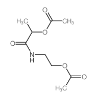 1-(2-acetyloxyethylcarbamoyl)ethyl acetate结构式