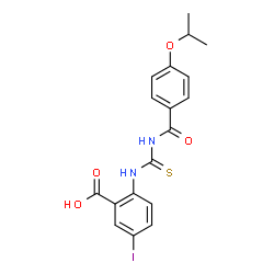 5-IODO-2-[[[[4-(1-METHYLETHOXY)BENZOYL]AMINO]THIOXOMETHYL]AMINO]-BENZOIC ACID structure