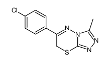 6-(4-chlorophenyl)-3-methyl-7H-[1,2,4]triazolo[3,4-b][1,3,4]thiadiazine Structure