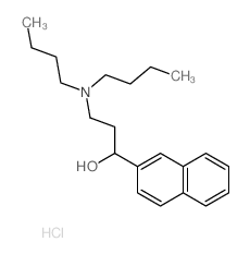 3-(dibutylamino)-1-naphthalen-2-yl-propan-1-ol结构式