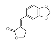 3-(benzo[1,3]dioxol-5-ylmethylidene)oxolan-2-one结构式