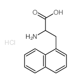 1-Naphthalenepropanoicacid, a-amino-, hydrochloride (1:1) Structure