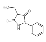 3,5-Pyrazolidinedione,4-ethyl-1-phenyl- Structure