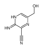 Pyrazinecarbonitrile, 3-amino-6-(hydroxymethyl)- (9CI) Structure
