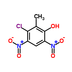 3-Chloro-2-methyl-4,6-dinitrophenol Structure