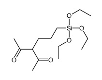 3-(3-triethoxysilylpropyl)pentane-2,4-dione Structure