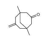 1,5-dimethyl-7-methylenebicyclo[3.3.1]nonan-3-one Structure