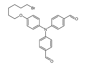 4-(N-[4-(6-bromohexoxy)phenyl]-4-formylanilino)benzaldehyde Structure