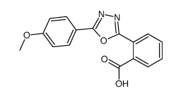 2-[5-(4-methoxyphenyl)-1,3,4-oxadiazol-2-yl]benzoic acid Structure