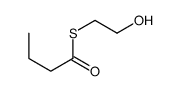 S-(2-hydroxyethyl) butanethioate结构式