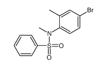 N-(4-bromo-2-methylphenyl)-N-methylbenzenesulfonamide结构式