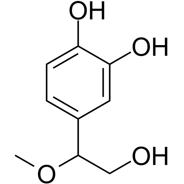 4-(2-Hydroxy-1-methoxyethyl)-1,2-benzenediol Structure