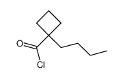 Cyclobutanecarbonyl chloride, 1-butyl- (9CI)结构式