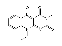 10-ethyl-3-methylisoalloxazine 5-oxide结构式