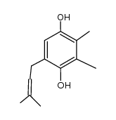 5-(3-methyl-2-butenyl)-2,3-dimethylhydroquinone结构式