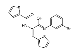 N-[(E)-3-(3-bromoanilino)-3-oxo-1-thiophen-2-ylprop-1-en-2-yl]thiophene-2-carboxamide Structure