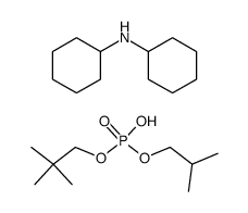 Phosphoric acid 2,2-dimethyl-propyl ester isobutyl ester; compound with dicyclohexyl-amine结构式