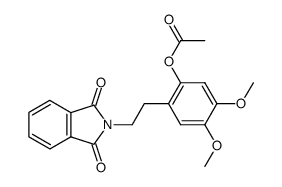 N-(2-acetoxy-4,5-dimethoxy-phenethyl)-phthalimide Structure