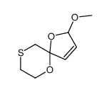 2-methoxy-1,10-dioxa-7-thiaspiro[4.5]dec-3-ene结构式