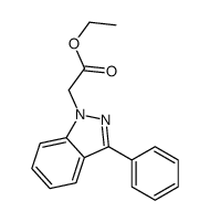 ethyl 2-(3-phenylindazol-1-yl)acetate Structure