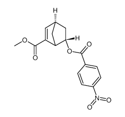 (4R,6S)-6-(4-Nitro-benzoyloxy)-bicyclo[2.2.1]hept-2-ene-2-carboxylic acid methyl ester Structure