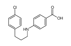 4-[3-(4-chlorophenyl)propylamino]benzoic acid Structure