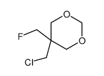 5-(chloromethyl)-5-(fluoromethyl)-1,3-dioxane结构式