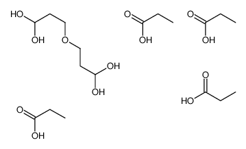 3-(3,3-dihydroxypropoxy)propane-1,1-diol,propanoic acid Structure