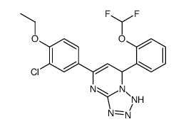 5-(3-chloro-4-ethoxyphenyl)-7-[2-(difluoromethoxy)phenyl]-1,7-dihydrotetrazolo[1,5-a]pyrimidine Structure