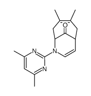 7-(4,6-dimethyl-pyrimidin-2-yl)-3,4-dimethyl-7-aza-bicyclo[4.3.1]deca-3,8-dien-10-one结构式