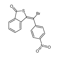 3-[bromo-(4-nitrophenyl)methylidene]-2-benzothiophen-1-one结构式
