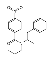 4-nitro-N-(1-phenylpropan-2-yl)-N-propylbenzamide结构式