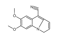 6,7-dimethoxy-1H-pyrrolo[1,2-a]indole-4-carbonitrile结构式