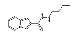 Indolizine-2-carboxylic acid N'-butyl-hydrazide结构式