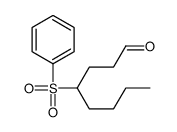 4-(benzenesulfonyl)octanal Structure