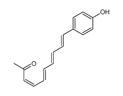 (3E,5E,7E,9E)-10-(4-Hydroxyphenyl)-3,5,7,9-decatetren-2-one Structure