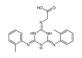 2-[[4,6-bis(2-methylanilino)-1,3,5-triazin-2-yl]amino]acetic acid Structure