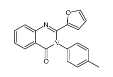 2-(furan-2-yl)-3-(4-methylphenyl)quinazolin-4-one结构式