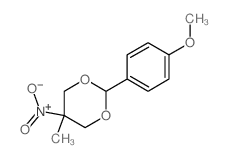 2-(4-methoxyphenyl)-5-methyl-5-nitro-1,3-dioxane Structure