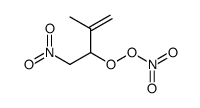 (3-methyl-1-nitrobut-3-en-2-yl)oxy nitrate Structure