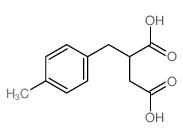 (4-甲基苯基)甲基-丁二酸结构式
