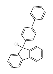 9-chloro-9-(4-phenylphenyl)fluorene结构式