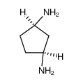 cis-1,3-diaminocyclopentane Structure