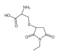 (2R)-2-amino-3-(1-ethyl-2,5-dioxopyrrolidin-3-yl)sulfanylpropanoic acid结构式
