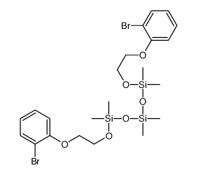 bis[[2-(2-bromophenoxy)ethoxy-dimethylsilyl]oxy]-dimethylsilane结构式