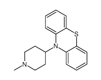 10-(1-Methyl-4-piperidinyl)-10H-phenothiazine结构式