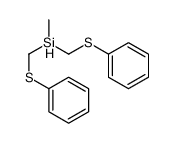 methyl-bis(phenylsulfanylmethyl)silane Structure